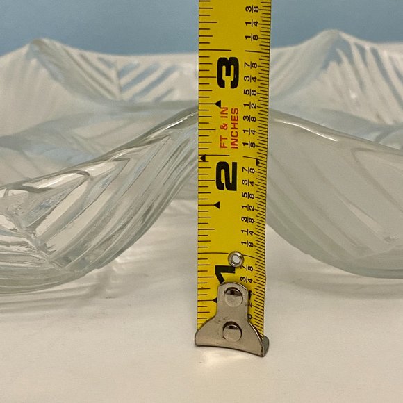 Stylesetter Thick Heavy Frosted Glass Platter Serving Tray Over 3lbs - Picture 5 of 12